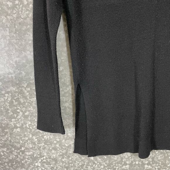 Vince Camuto Women's Black Long Length Cowl Neck Sweater - Size Petite Medium MP - Picture 3 of 5